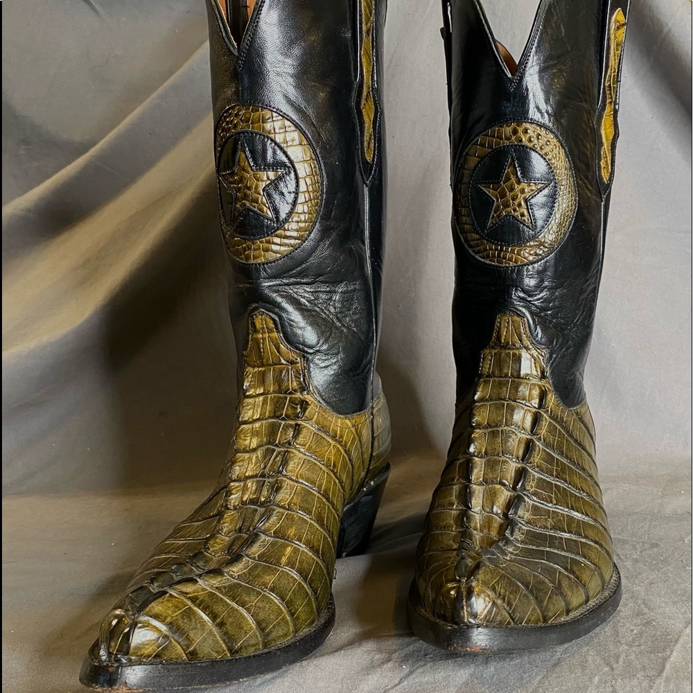 Black Jack Men’s Lone Star alligator tail boots